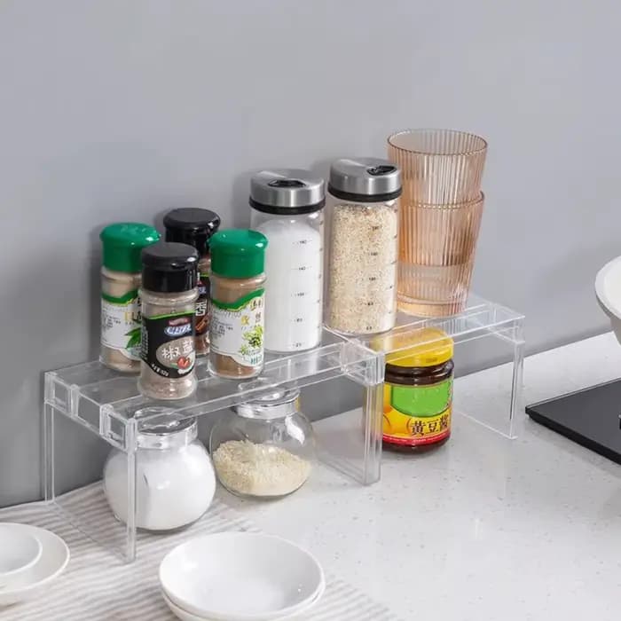Étagère de rangement transparente pour réfrigérateur