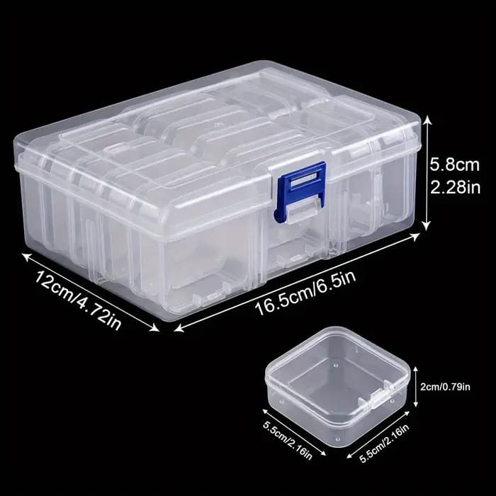 Boîte de rangement pour perles, bijoux Nail Art, boucle d'oreille, perles exécutives, bouteille de r