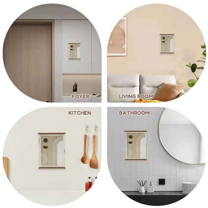 Boîte à clés en bois porte-clés décoratif