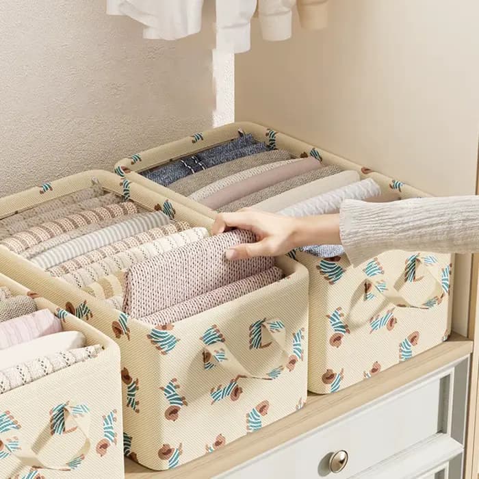 Boîte de rangement pour vêtements en tissu épaissi