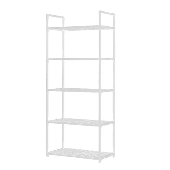 Étagère à 5 niveaux, support de rangement réglable, capacité de 66 lb, étagère sur pied pour cuisine, garde-manger, placard, salle de bain, garage à linge