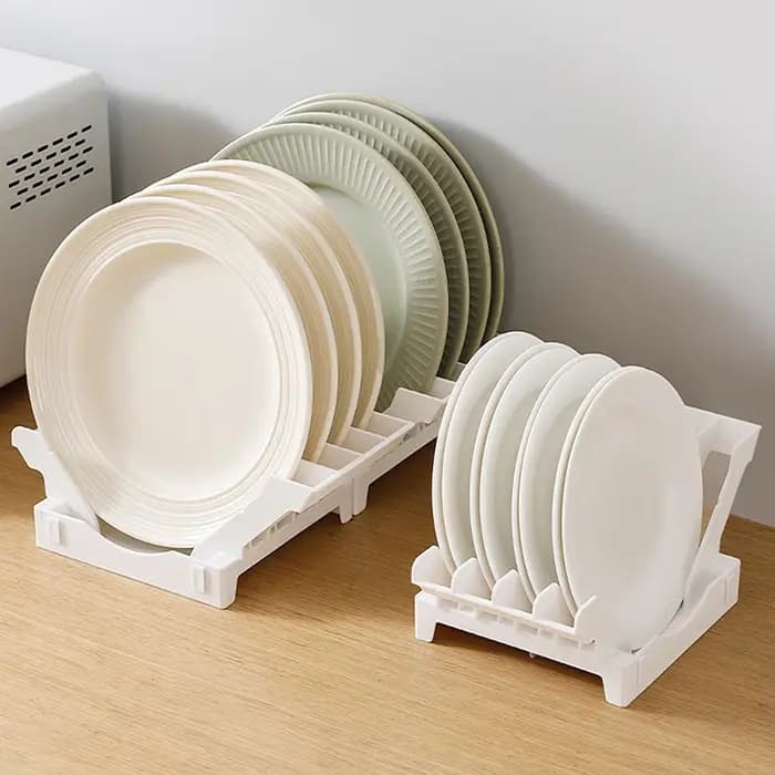 Support de rangement vertical pour vaisselle de cuisine et organisateur de vidange d'assiettes