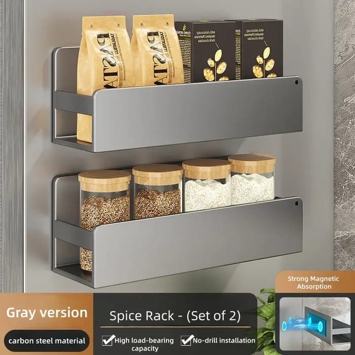 Étagère de rangement magnétique pour épices pour réfrigérateur et four