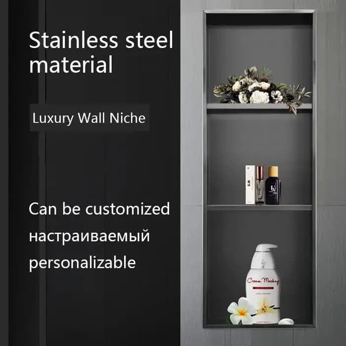 Niche Murale Encastrée en Acier Inoxydable