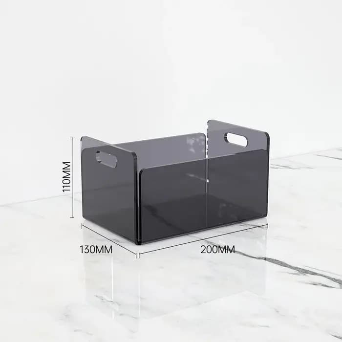 Bacs de rangement en acrylique transparent, organisateurs d'armoires, fournitures de bureau pour cos