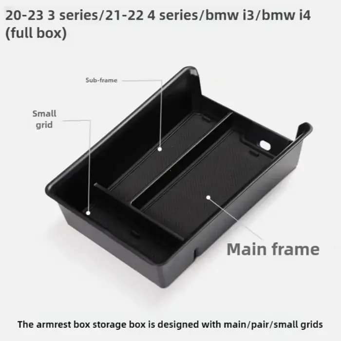 Boîte de rangement d'accoudoir intérieure pour BMW série 3 4 G20 G21 G28 2020 2021 2022 2023 2024 pour 320i 330i 430i