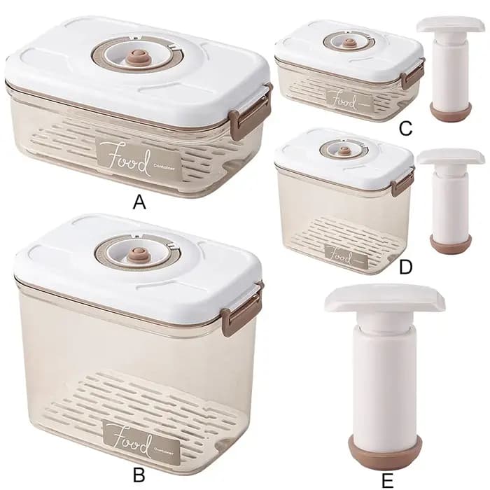 Boîte de conservation alimentaire sous vide avec pompe à vide