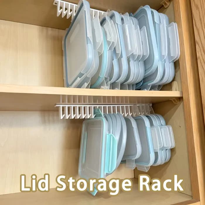Support de rangement pour couvercles, support à couvercles multi-emplacements sous l'armoire, étagère de cuisine, organisateur d'évier, 5 crochets/10 crochets/19 crochets disponibles