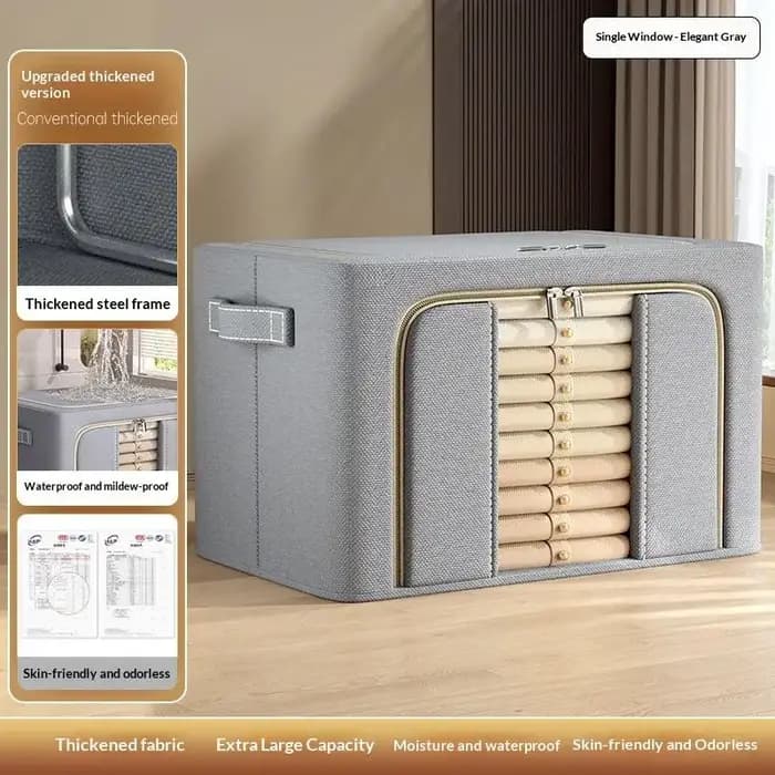 Boîte de rangement pliable grande capacité pour vêtements, doudounes et couettes, organisateur de ra