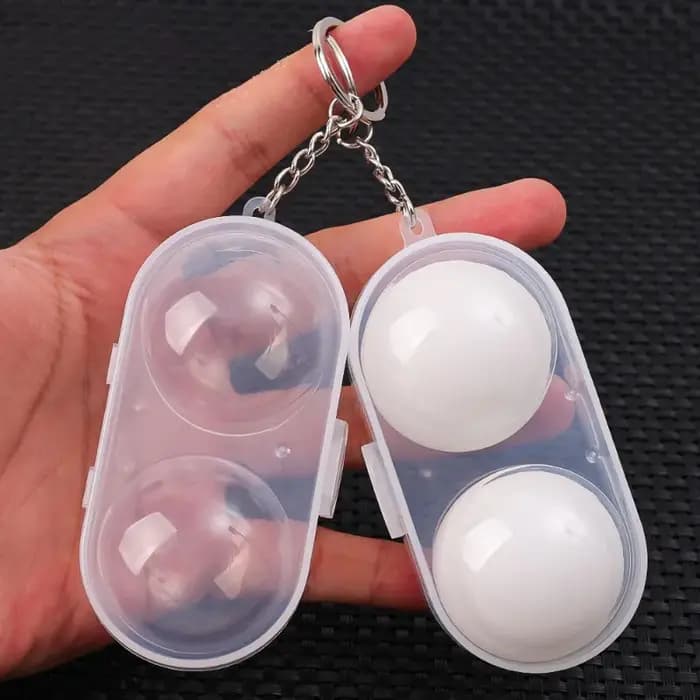 Boîte conteneur de balles de Tennis de Table, boîtier en plastique dur, boîte de rangement de balles de Ping-Pong avec porte-clés, accessoires de Tennis de Table, cadeau