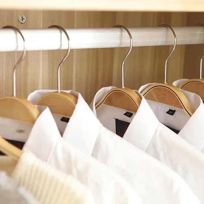 Cintre en bois massif, support de séchage de vêtements antidérapant pour vêtements, pantalons de mén