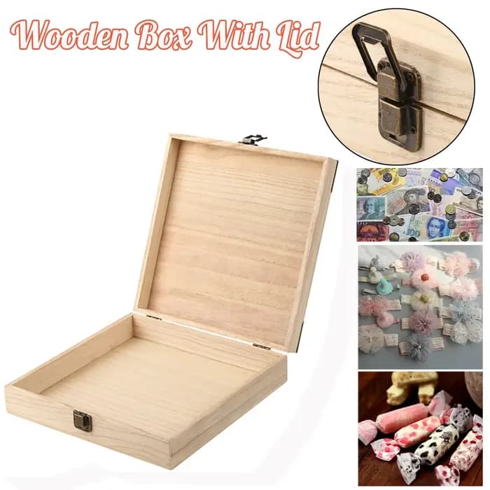 Boîte de rangement de bijoux en bois classique