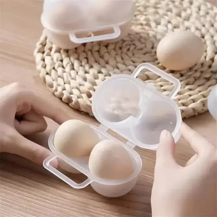 Boîte de rangement pour œufs à double compartiment