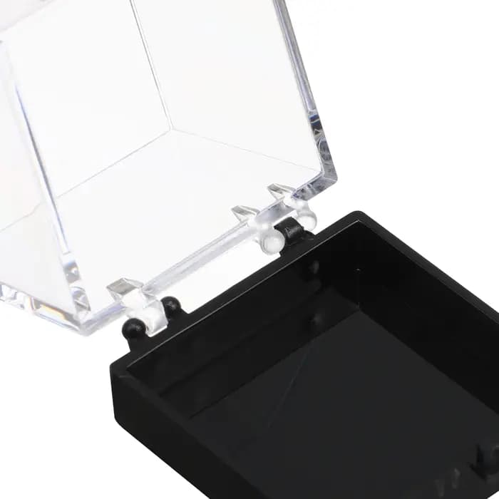 Boîte transparente pour collection de minéraux