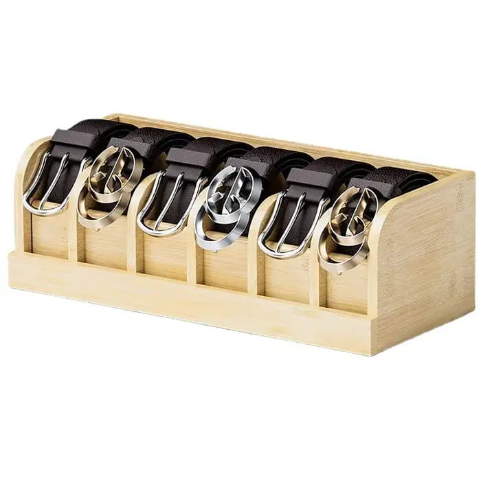 Boîte de Rangement en Bambou pour Homme et Femme