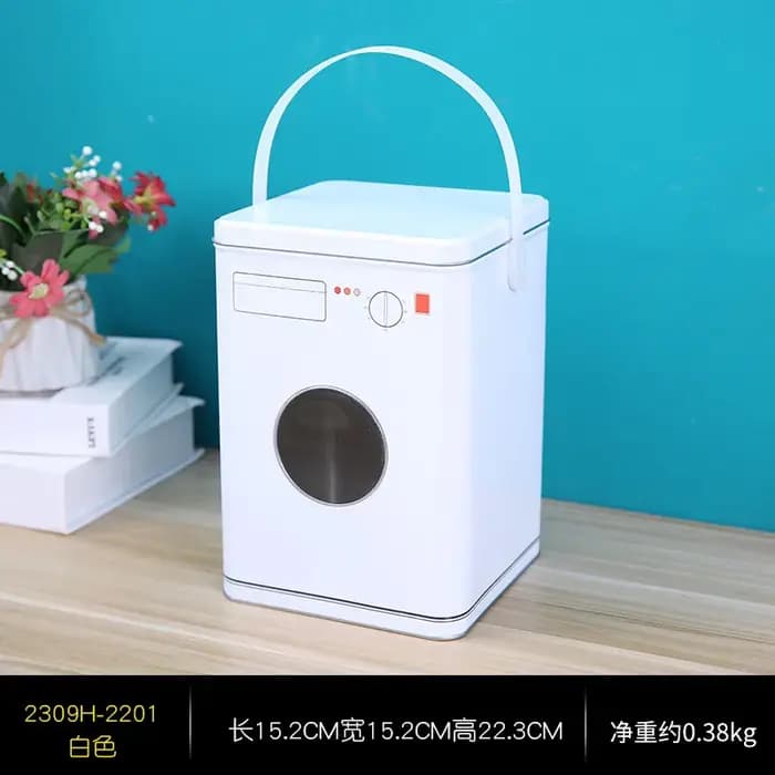 Seau de rangement pour détergent à lessive domestique avec couvercle, boîte de rangement créative à