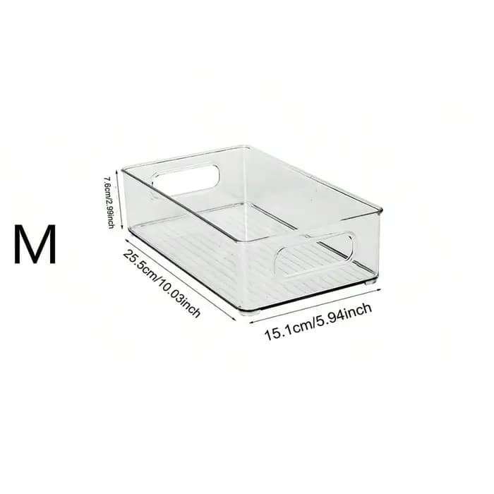 Boîte de rangement alimentaire empilable pour réfrigérateur avec poignée