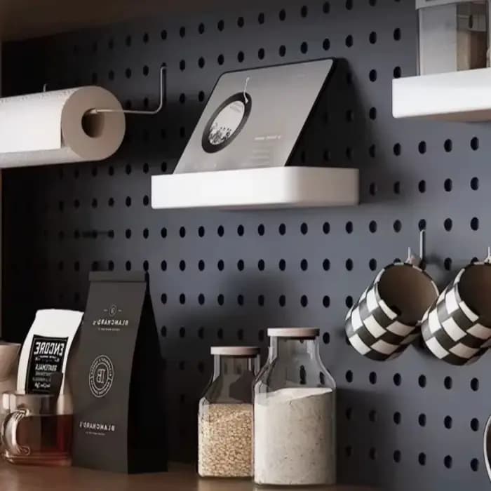 Étagères de cuisine, vitrines de salon