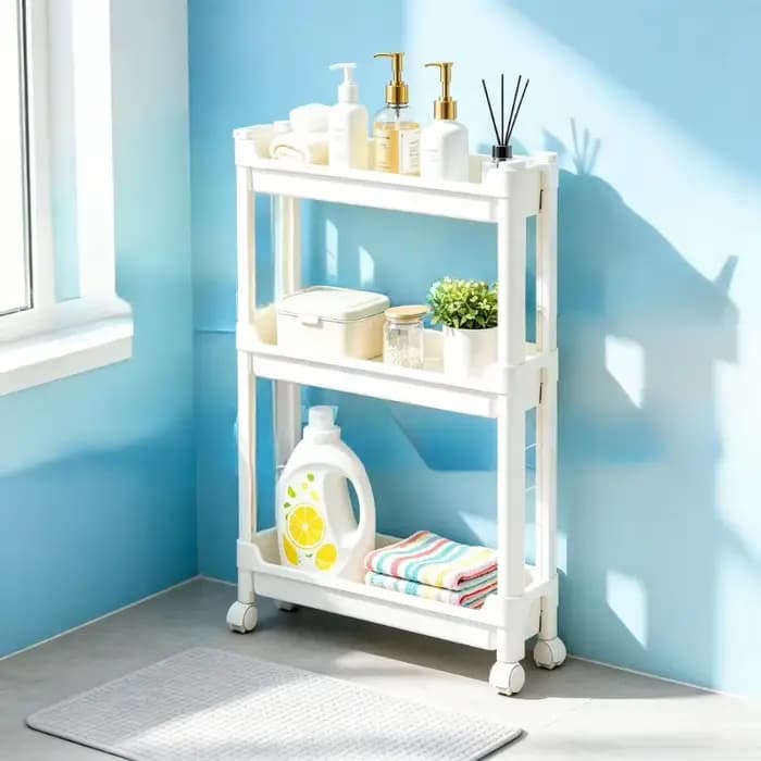Organisateur de rangement étroit à 3 niveaux pour porte