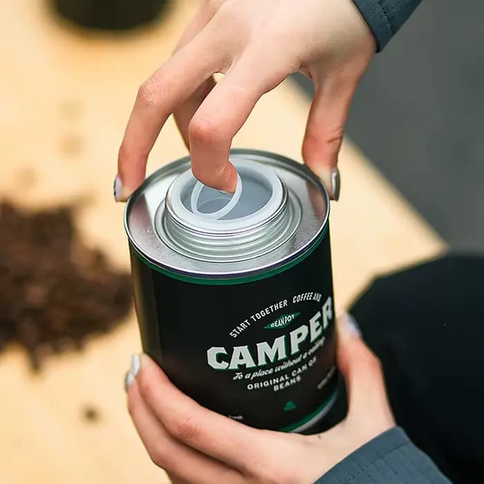Boîte de rangement scellée pour grains de café