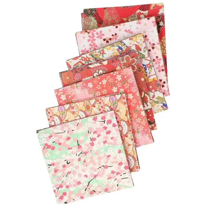 Lot de 20 fleurs décoratives pliables de style japonais