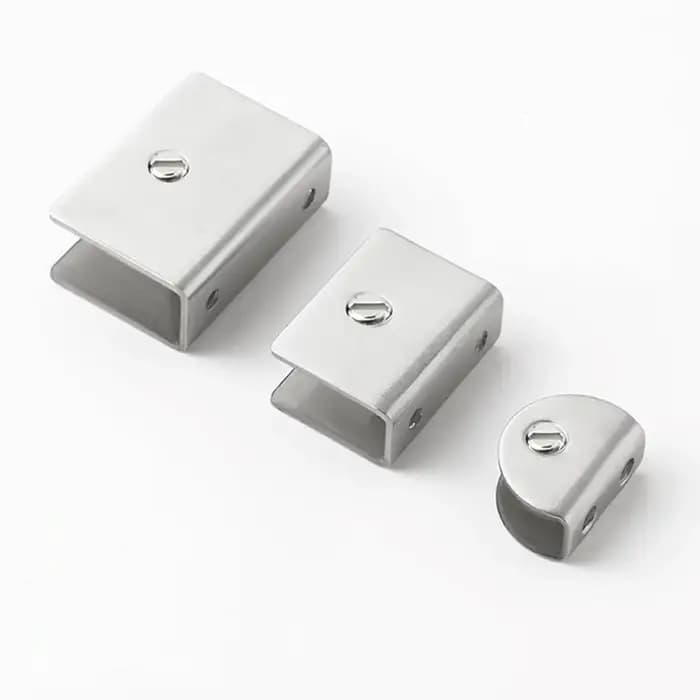 Pièces de rechange : Supports de tablette en verre en acier inoxydable réglables, robustes, argentés