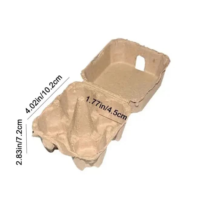 Lot de boîtes de rangement en papier kraft pour œufs