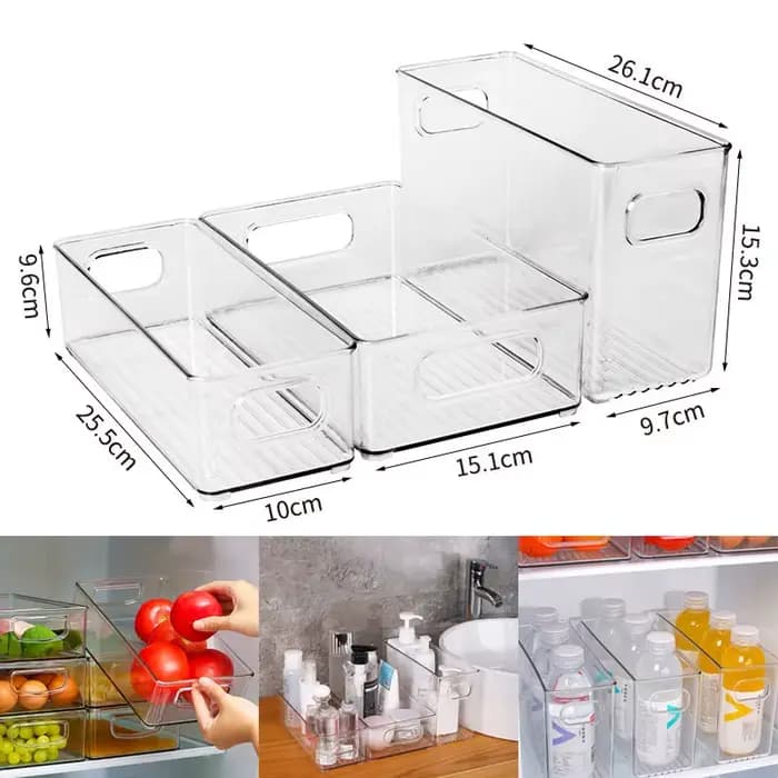 Boîte de rangement transparente pour réfrigérateur
