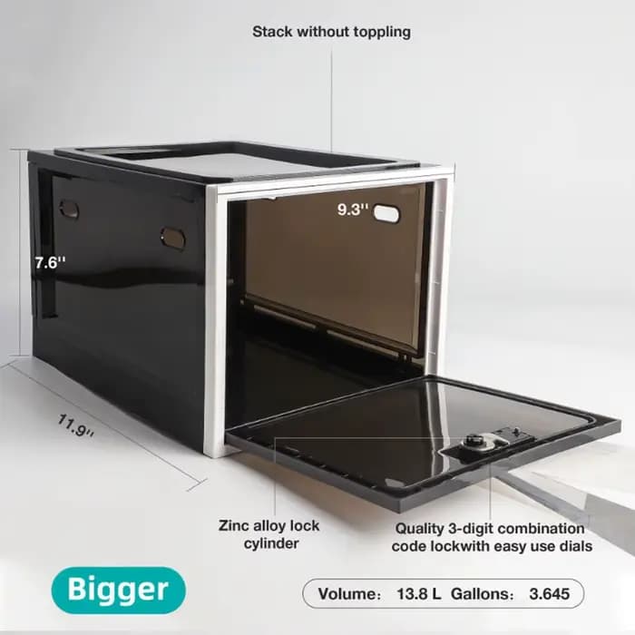 Boîte de rangement transparente pour réfrigérateur