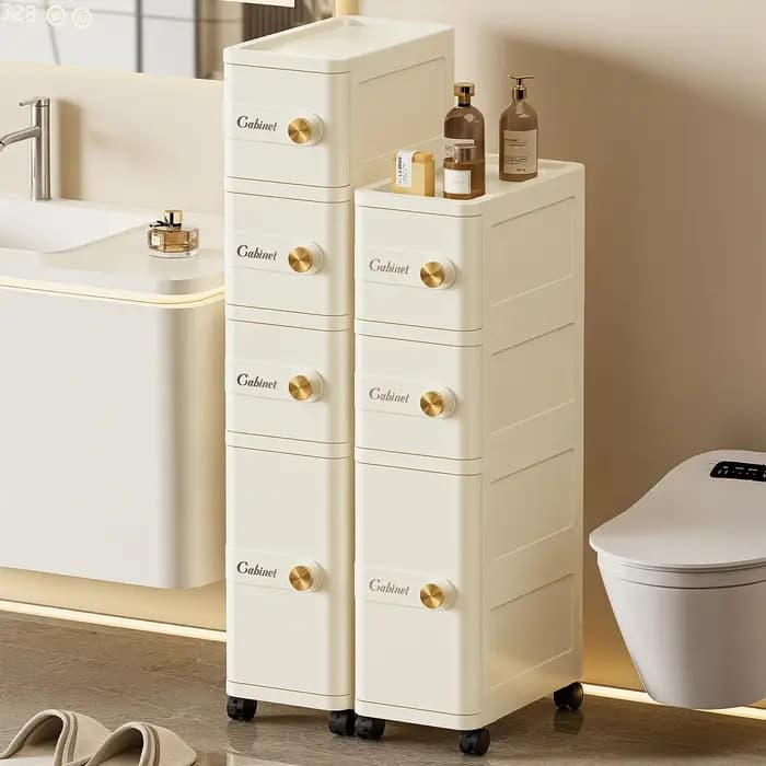 Meuble de rangement pour niche de salle de bain