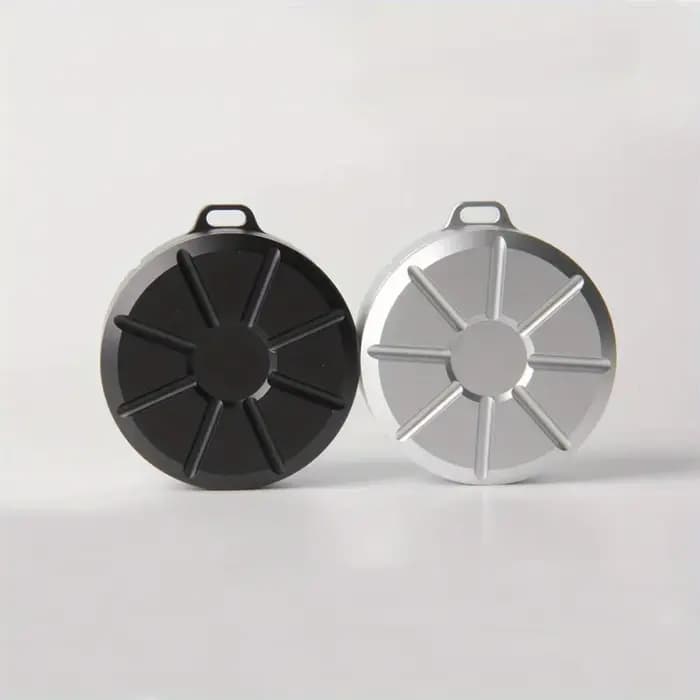 Boîte de rangement portable étanche ronde en acier inoxydable