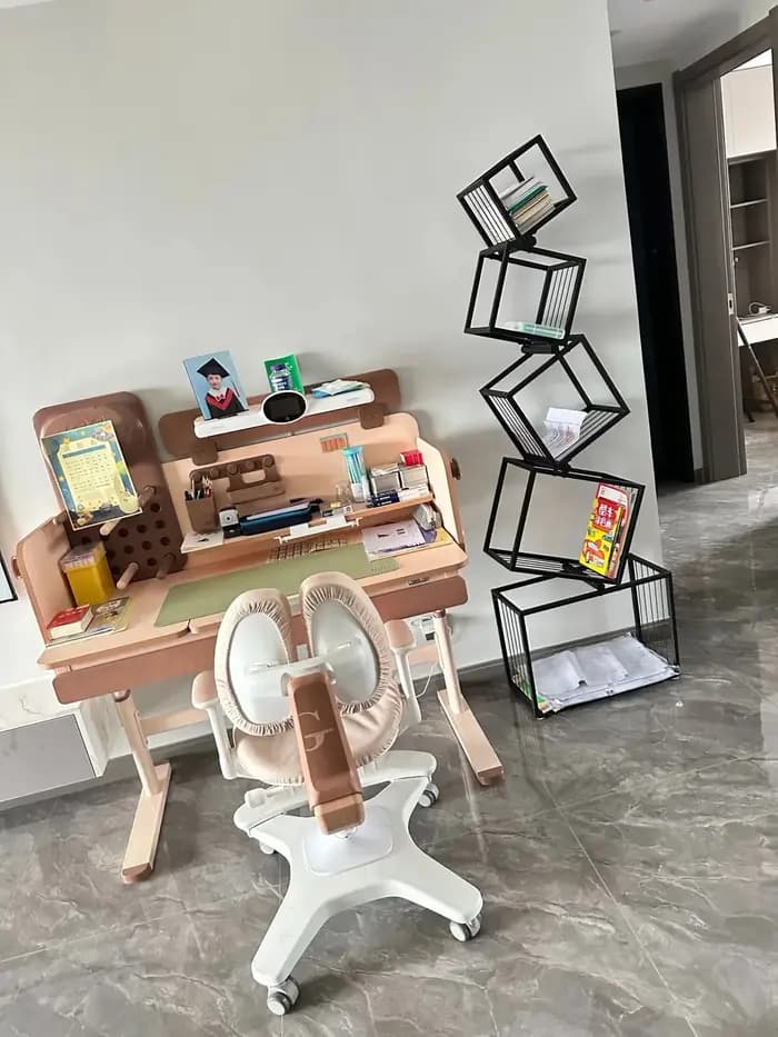 Étagère d'art en fer pour décoration de salon moderne, bibliothèque d'étude de bureau, support de rangement multicouche pour organiser des livres et des décorations