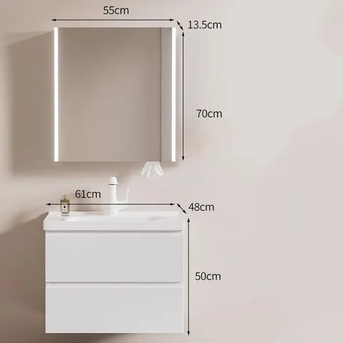 Designs organisés armoires de salle de bain tiroirs vanités conteneurs de rangement