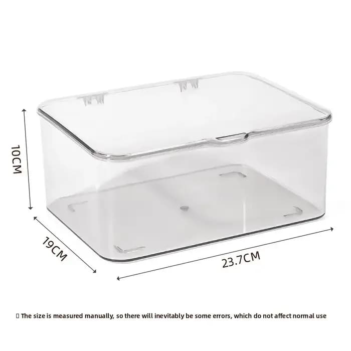 Boîte de rangement transparente en acrylique avec couvercle pour filles