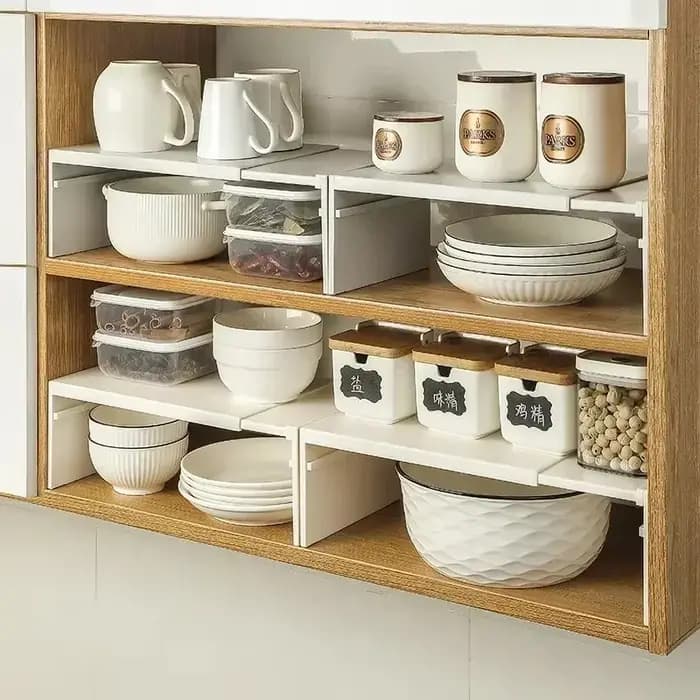 1/2 pièces cuisine extensible armoire étagère placard séparé support de rangement comptoir organisateur épices
