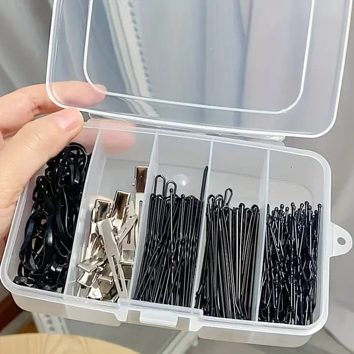 Boîte de rangement transparente à 5 grilles