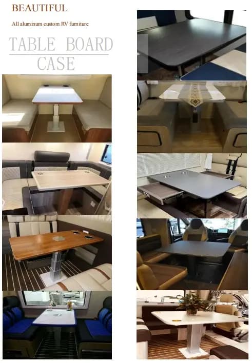 Armoires de camping-car en aluminium sur mesure avec tiroirs