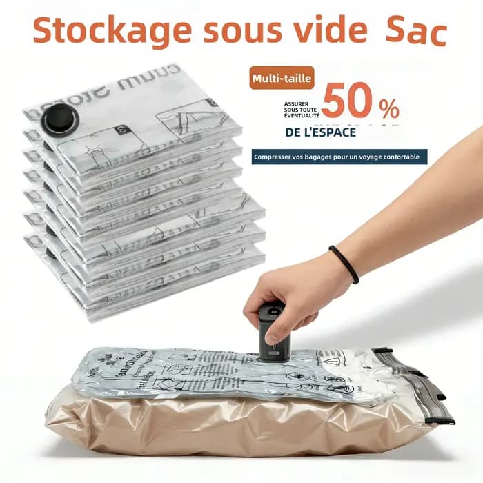 Sacs de rangement sous vide pour vêtements