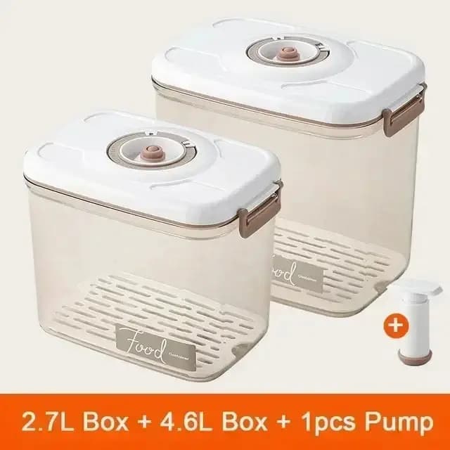 Boîte de stockage sous vide alimentaire scellée