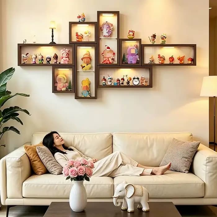 Étagères murales flottantes pour rangement et présentation