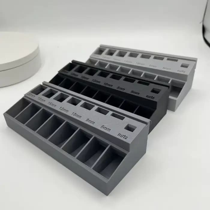 Trieur Portable pratique longueur de vis plateau de tri organisateur magasin écrous nouveau avec 7 fentes de mesure M3 boulon tiroirs de rangement