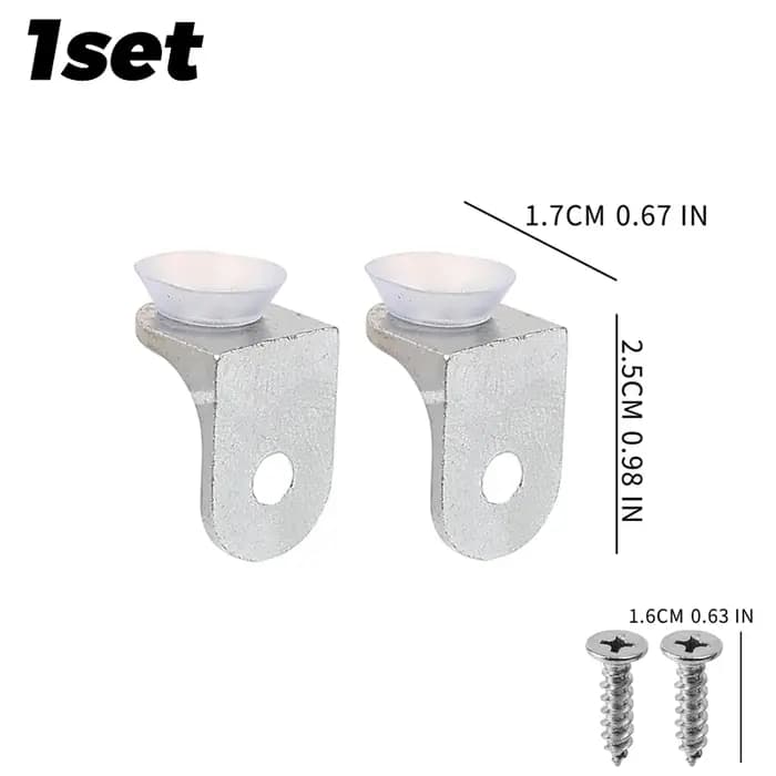 Supports de fixation à ventouse pour étagères, panneaux stratifiés, cloisons, armoires, supports de