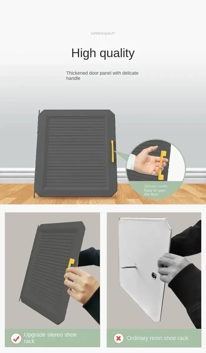 Meuble de Rangement Multicouche pour Chaussures, Meuble T1, Chambre à Coucher, Couloir, Maison Moder