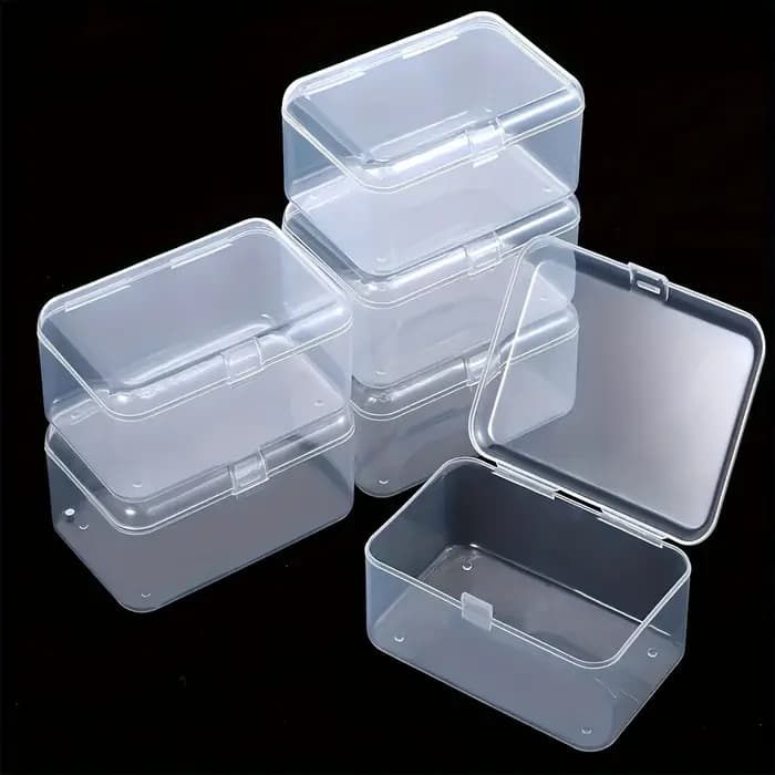 Boîtes de rangement en plastique Transparent, 6 pièces, conteneurs organisateurs transparents pour l