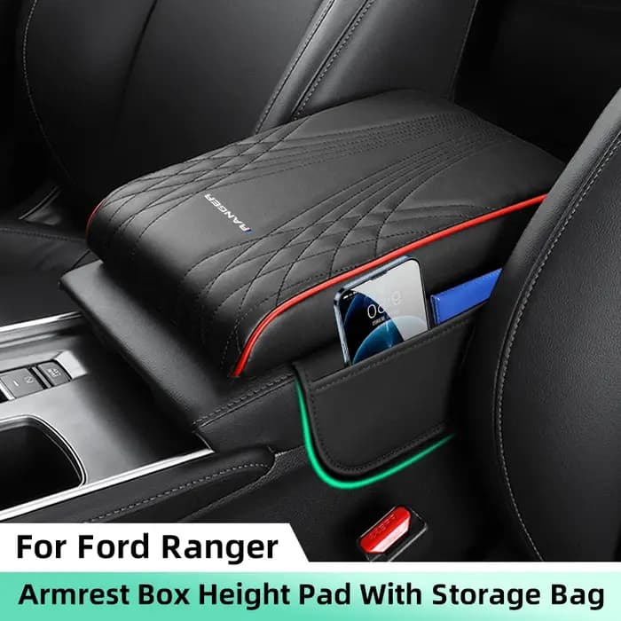Coussin de Protection pour Accoudoir Central de Voiture avec Sac de Rangement