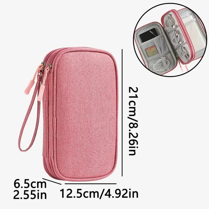 1 Nouveau sac de rangement pour câbles de données