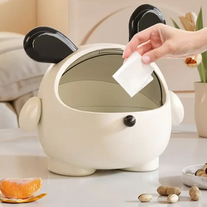 Boîte de rangement de bureau kawaii coréenne en forme de lapin