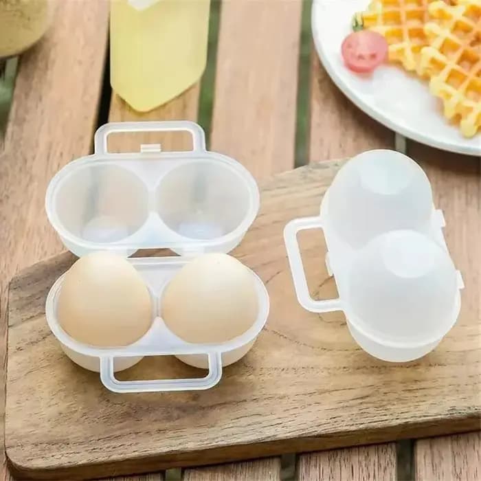 Boîte de rangement portable antichoc en plastique pour œufs