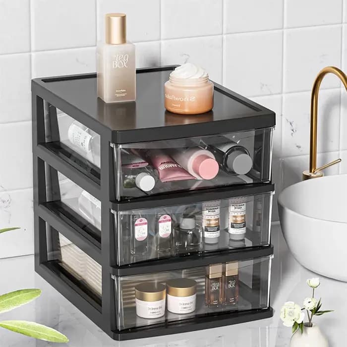 Boîte de rangement de bureau à 2-4 niveaux avec tiroirs
