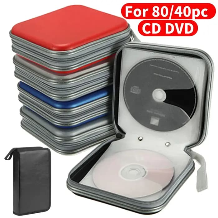 80/40 pièces grande capacité disque CD DVD VCD portefeuille organisateur de rangement étui support Album boîte étuis